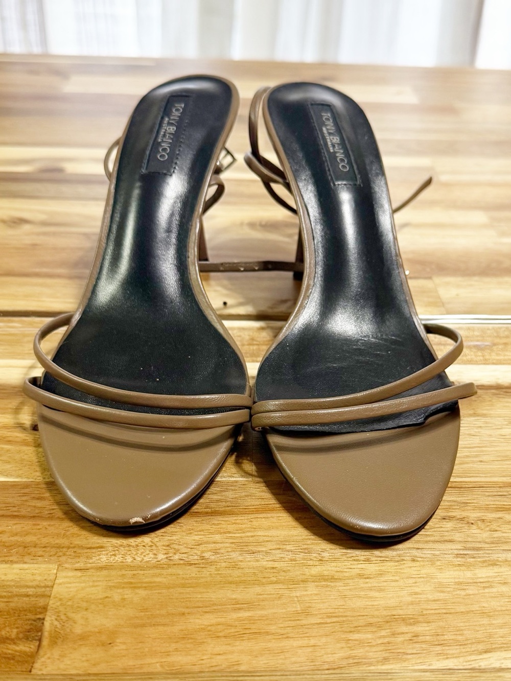 Tony Bianco Mariah Strappy Leather Sandal in Liqueur Brown Heels size 8.5 - Picture 13 of 14